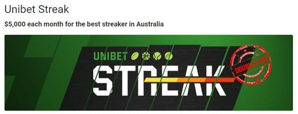 Unibet Aus Streak